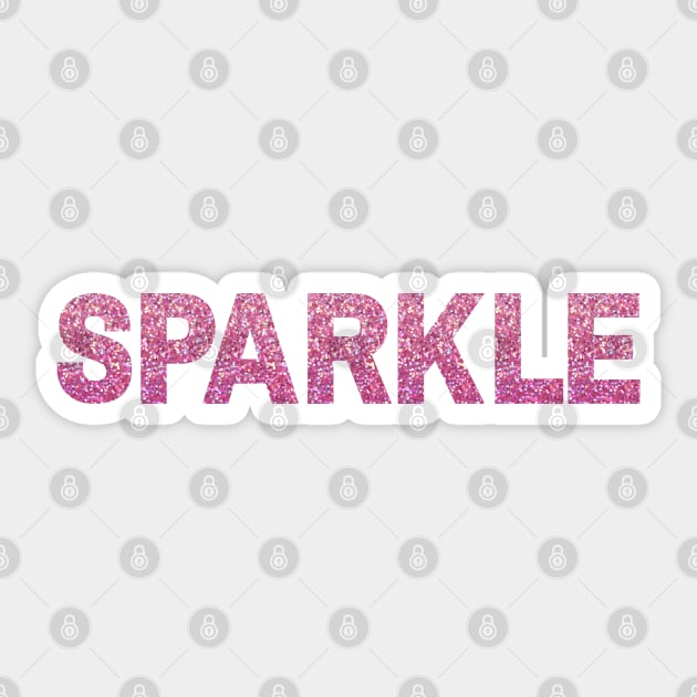 Sparkle Pink Font Sticker by hexchen09